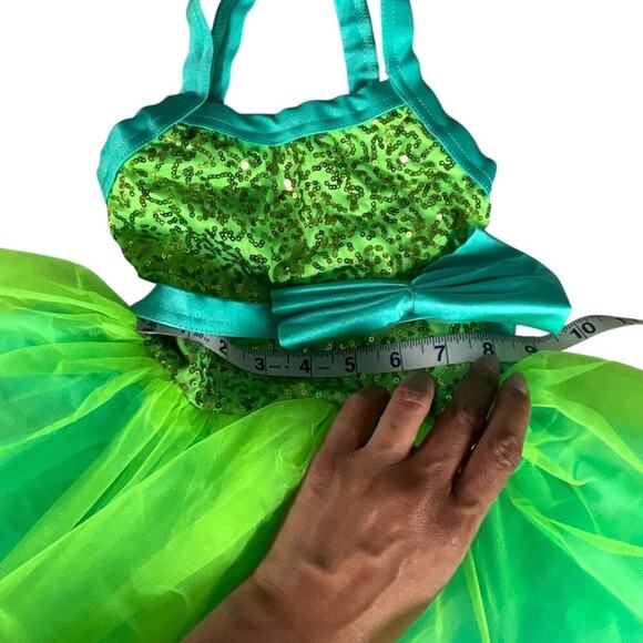 Dance Costume Bundle Weissman Child 3 & Under Size XS Green Ballet Dance Jazz - Picture 10 of 16